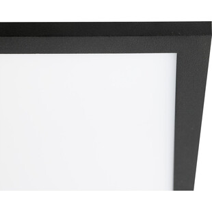Plafon kwadratowy nowoczesny Buffi 59,5cm czarny Brilliant
