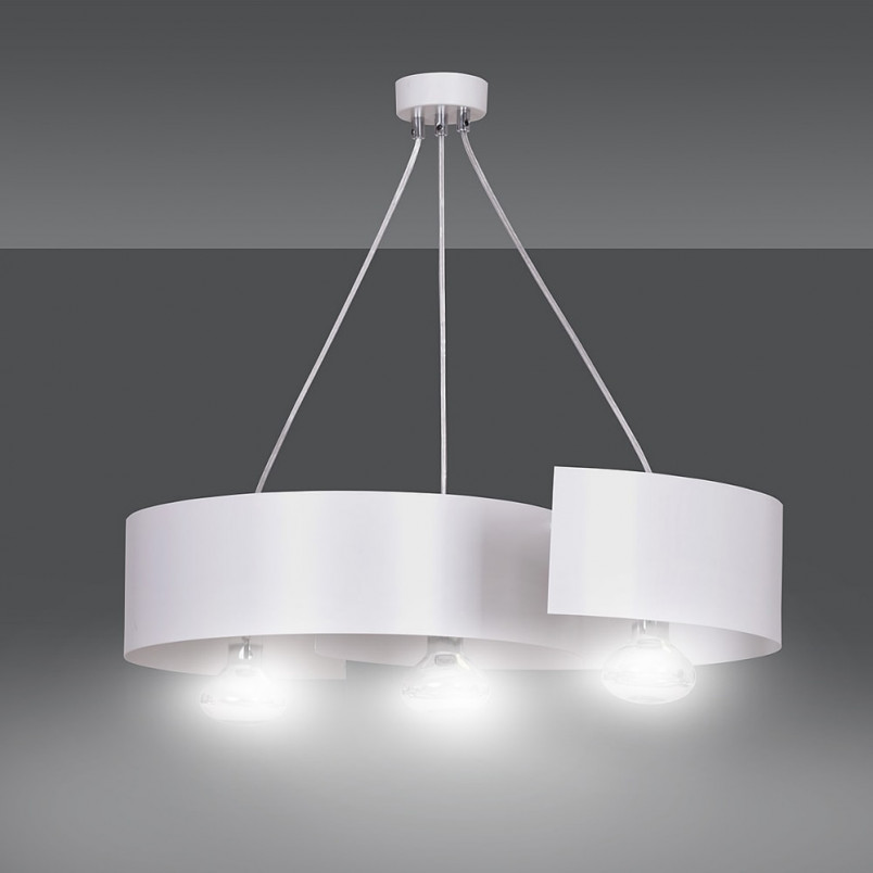 Lampa wisząca potrójna nowoczesna Vixon 60 biała marki Emibig