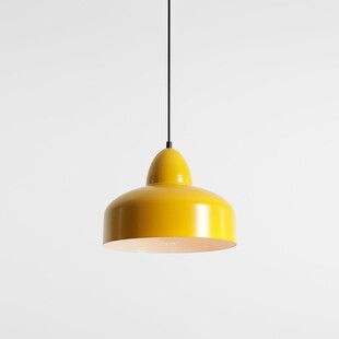 Lampa wisząca metalowa Como Colours 30cm mustard Aldex