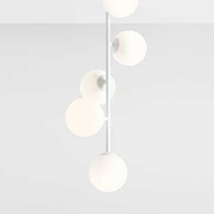 Lampa sufitowa szklane kule Libra White V 34cm biała Aldex