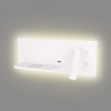 Kinkiet z usb i ładowarką indukcyjną Superior LED biały MaxLight