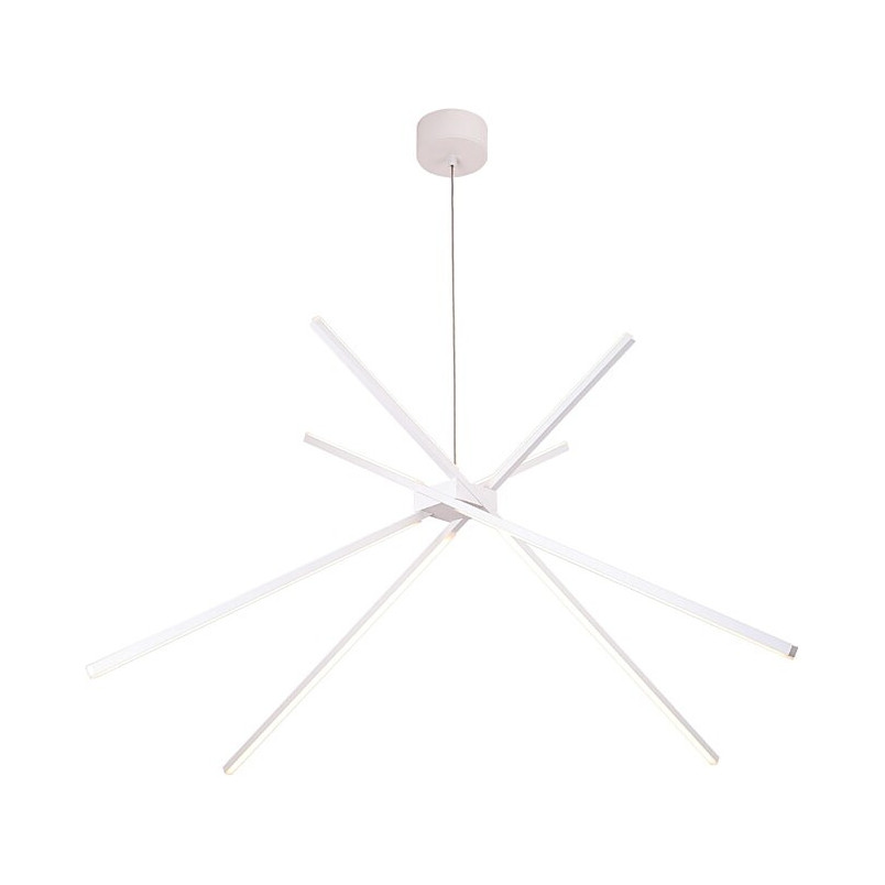 Lampa wisząca nowoczesna Spider LED 114cm biała MaxLight
