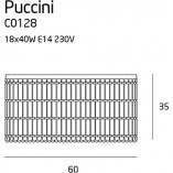 Plafon kryształowy glamour Puccini 60cm MaxLight