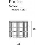 Plafon kryształowy glamour Puccini 40cm MaxLight