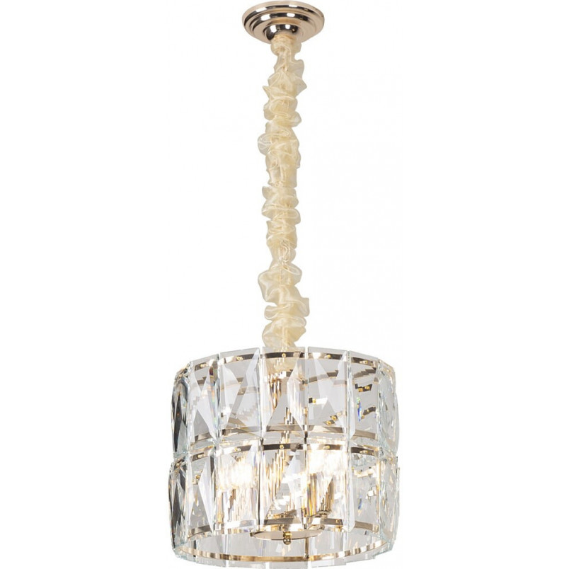 Lampa wisząca kryształowa Pascal 40cm złota MaxLight