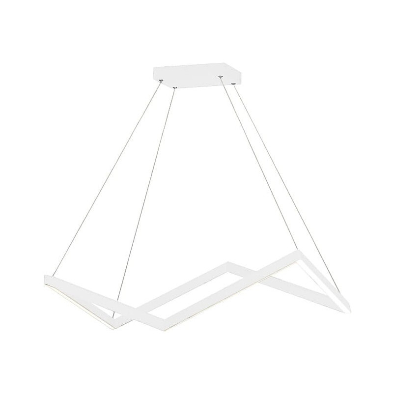 Lampa wisząca nowoczesna Origami LED 85cm biała MaxLight