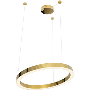 Lampa wisząca glamour ściemniana Luxury LED 70cm złota MaxLight