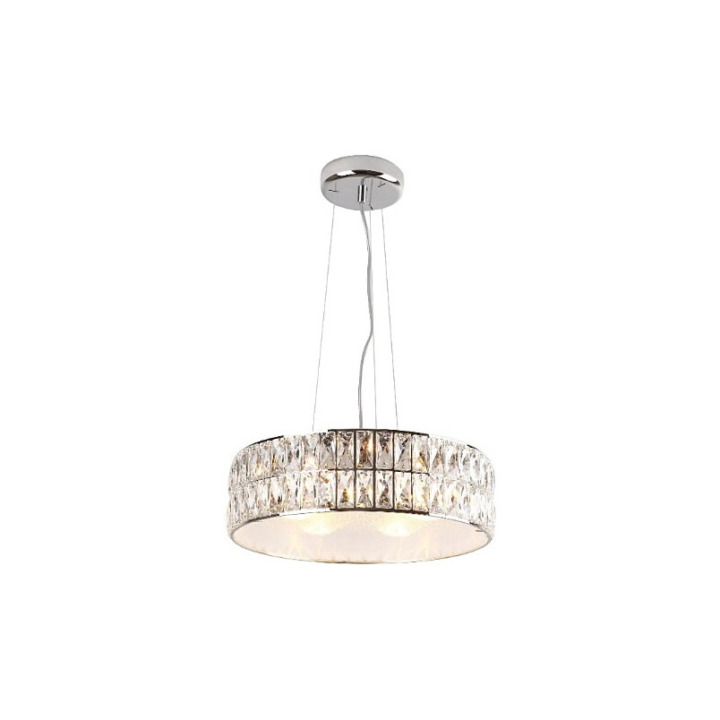 Lampa wisząca kryształowa glamour Diamante 38cm chrom MaxLight