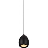 Lampa wisząca minimalistyczna Comet Round LED 7cm czarna MaxLight