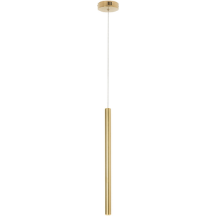 Lampa wisząca tuba Organic LED 2,5cm złoto szczotkowane MaxLight
