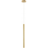 Lampa wisząca tuba Organic LED 2,5cm złoto szczotkowane MaxLight