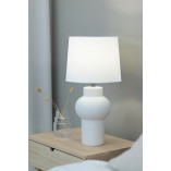Lampa stołowa ceramiczna Shape biała Markslojd