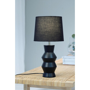 Lampa stołowa ceramiczna Sienna czarna Markslojd