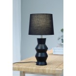 Lampa stołowa ceramiczna Sienna czarna Markslojd