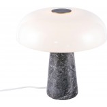 Lampa stołowa marmurowa Glossy opal / szary DFTP