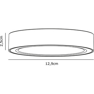 Lampa podtynkowa łazienkowa Sóller LED 12,9cm biała Nordlux