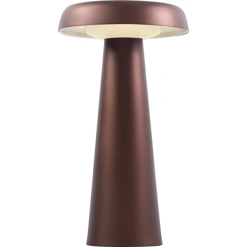 Lampa stołowa nowoczesna Arcello LED brązowy mosiądz DFTP