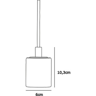 Lampa wisząca "żarówka" na kablu Siv 6cm brązowy marmur Nordlux