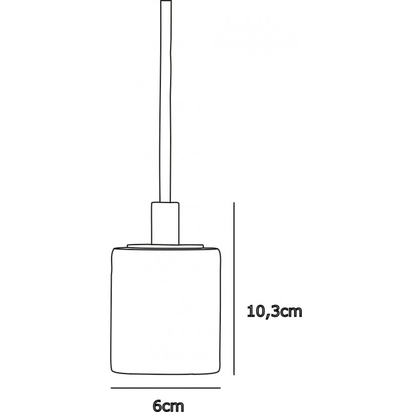 Lampa wisząca "żarówka" na kablu Siv 6cm brązowy marmur Nordlux
