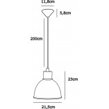 Lampa wisząca loft Pop 21,5cm beżowa Nordlux