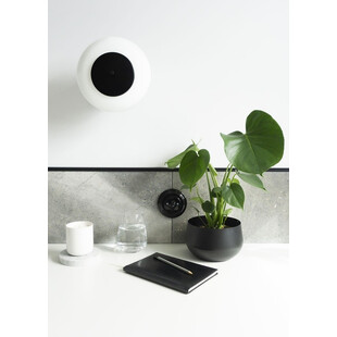 Plafon szklany designerski Torni B 20,5cm biało-czarny Ummo