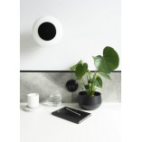Plafon szklany designerski Torni B 20,5cm biało-czarny Ummo