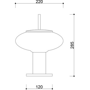 Lampa stołowa szklana Torni biało-czarna Ummo
