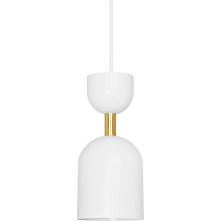 Lampa wisząca designerska Supuru 11cm biały / złoty Ummo
