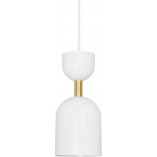 Lampa wisząca designerska Supuru 11cm biały / złoty Ummo
