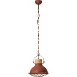 Lampa wisząca industrialna z łańcuchem Emma 33cm rdzawa Brilliant