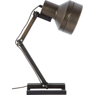 Lampa na biurko industrialna Hardwork czarny stalowy Brilliant