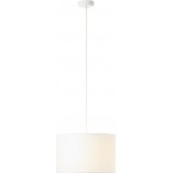 Lampa wisząca z abażurem Esher 38cm biała Brilliant