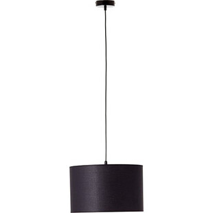 Lampa wisząca z abażurem Esher 38cm czarna Brilliant