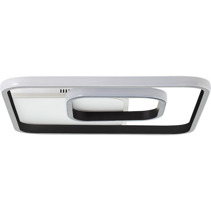 Plafon kwadratowy nowoczesny Merapi LED 40x4cm biały / czarny Brilliant