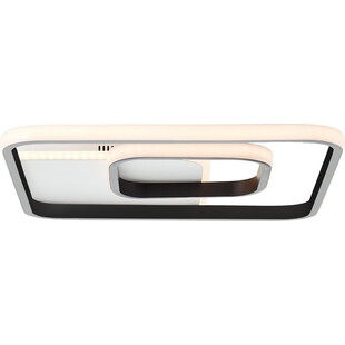 Plafon kwadratowy nowoczesny Merapi LED 40x4cm biały / czarny Brilliant