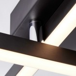 Plafon kwadratowy nowoczesny Kjorn LED 50cm czarny Brilliant