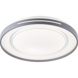 Plafon nowoczesny z pilotem sterowania Barty LED 48,5cm szary Brilliant