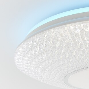 Plafon okrągły z kryształkami Lucian LED 50cm biały Brilliant