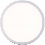 Plafon łazienkowy okrągły Devora Round LED 28cm srebrny Brilliant