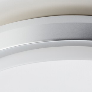 Plafon łazienkowy okrągły Devora Round LED 28cm srebrny Brilliant