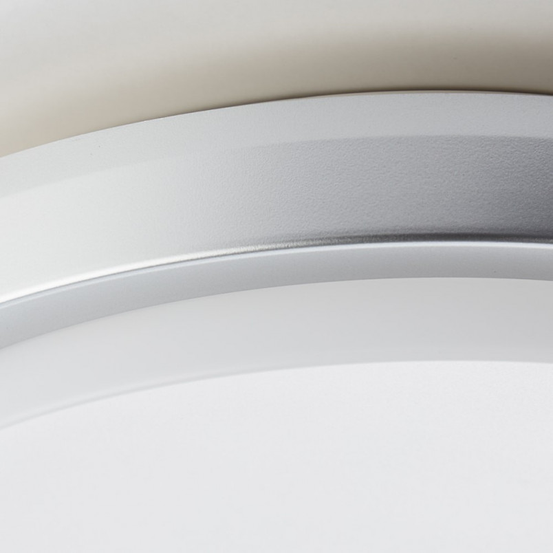 Plafon łazienkowy okrągły Devora Round LED 28cm srebrny Brilliant