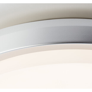 Plafon łazienkowy okrągły Devora Round LED 28cm srebrny Brilliant
