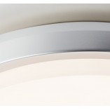 Plafon łazienkowy okrągły Devora Round LED 28cm srebrny Brilliant