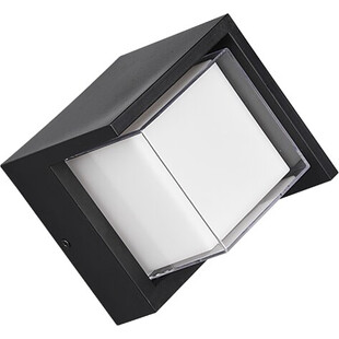Kinkiet elewacyjny Puno Square LED czarny / biały Reality