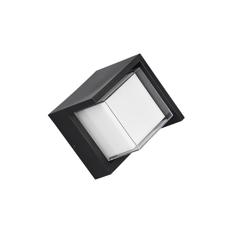 Kinkiet elewacyjny Puno Square LED czarny / biały Reality