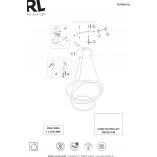 Lampa wisząca nowoczesna Bologna LED 50cm biały mat Reality