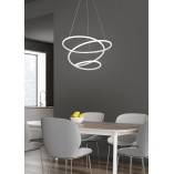 Lampa wisząca nowoczesna Bologna LED 50cm biały mat Reality