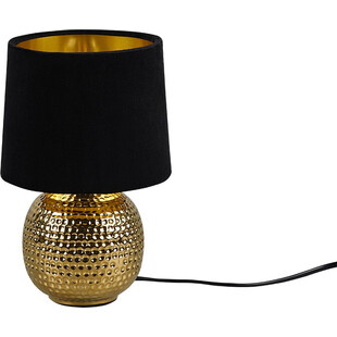 Lampa stołowa ceramiczna Sophia czarno-złota Reality