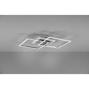 Plafon nowoczesny dwa kwadraty Venida LED 57cm chrom Reality