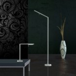 Lampa podłogowa minimalistyczna Filigran Nikiel Mat marki Trio